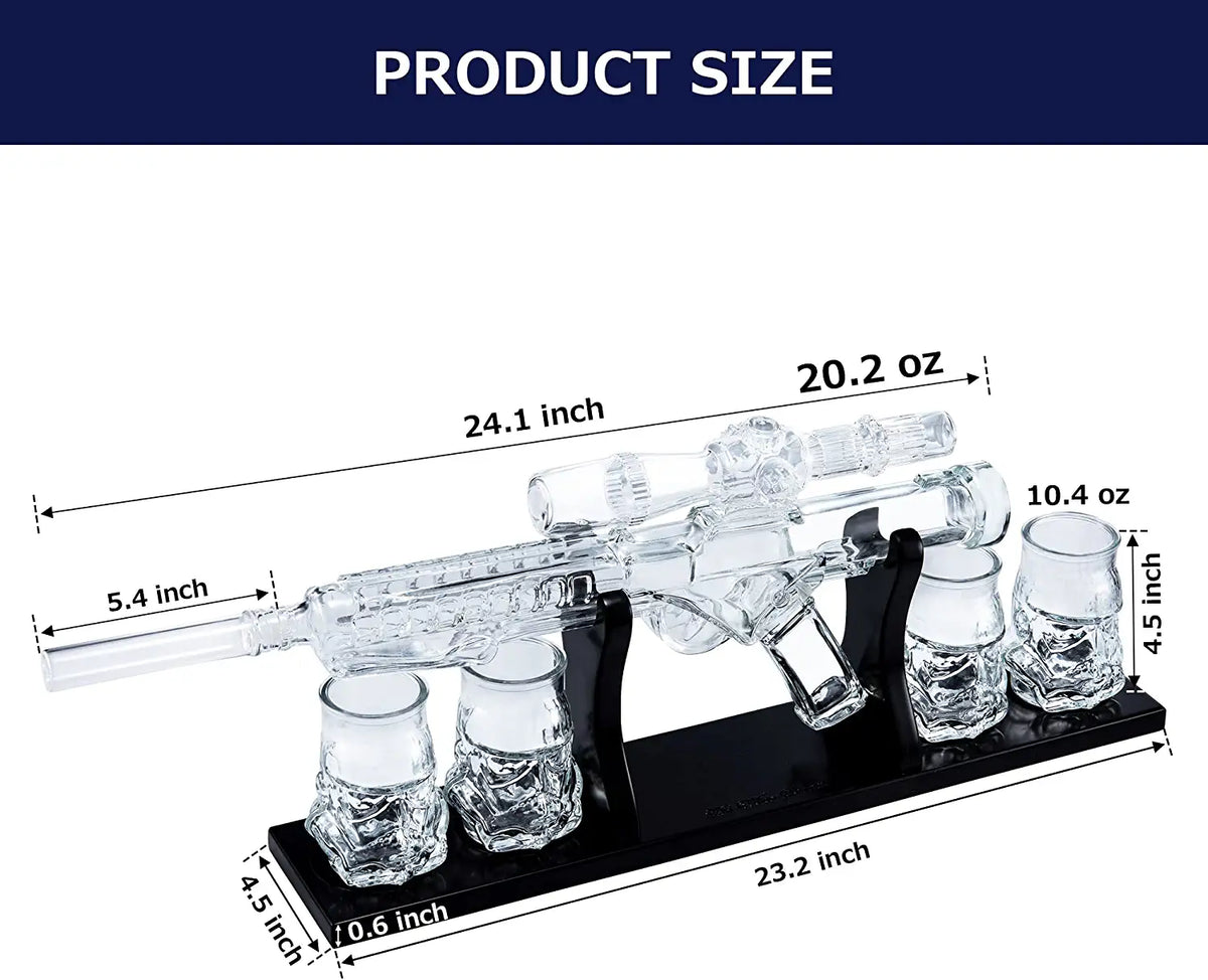 Unique Personalized Galactic Spirits: The Blaster Decanter Set Customized Decanter Set Gifts for Men by Groovy Guy