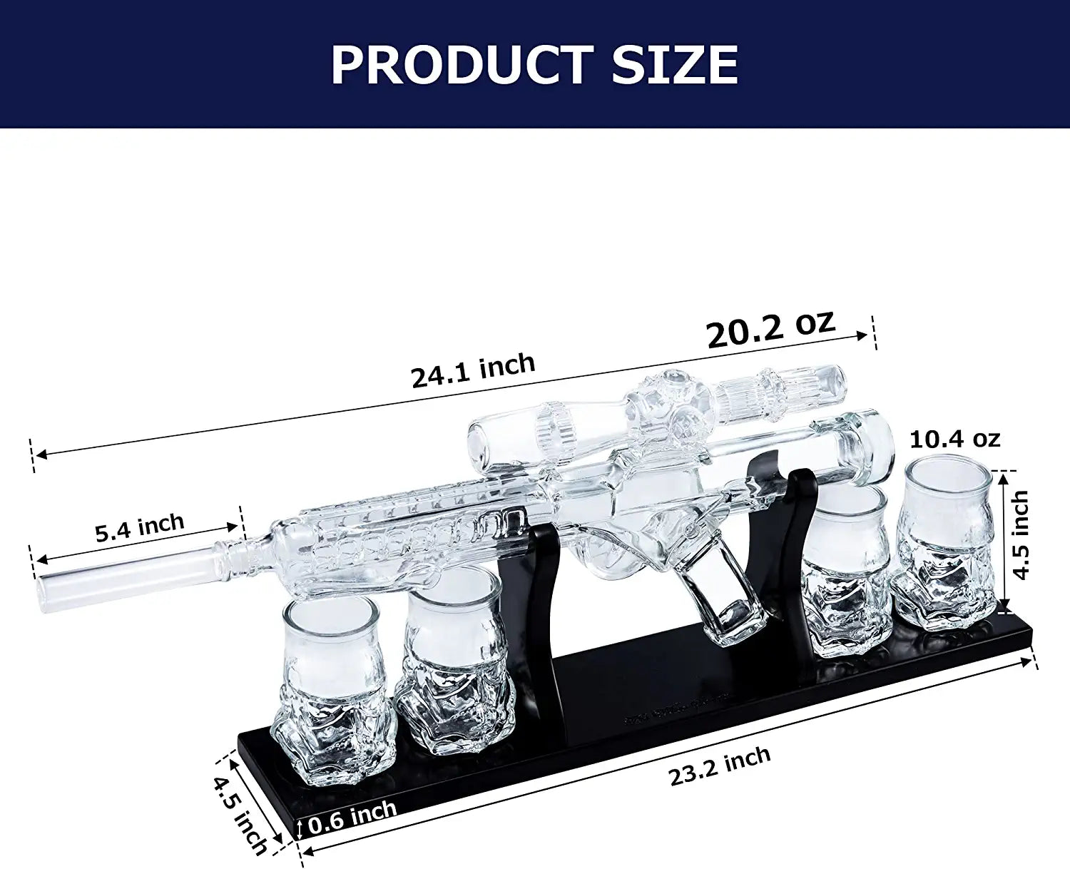 Unique Personalized Galactic Spirits: The Blaster Decanter Set Customized Decanter Set Gifts for Men by Groovy Guy