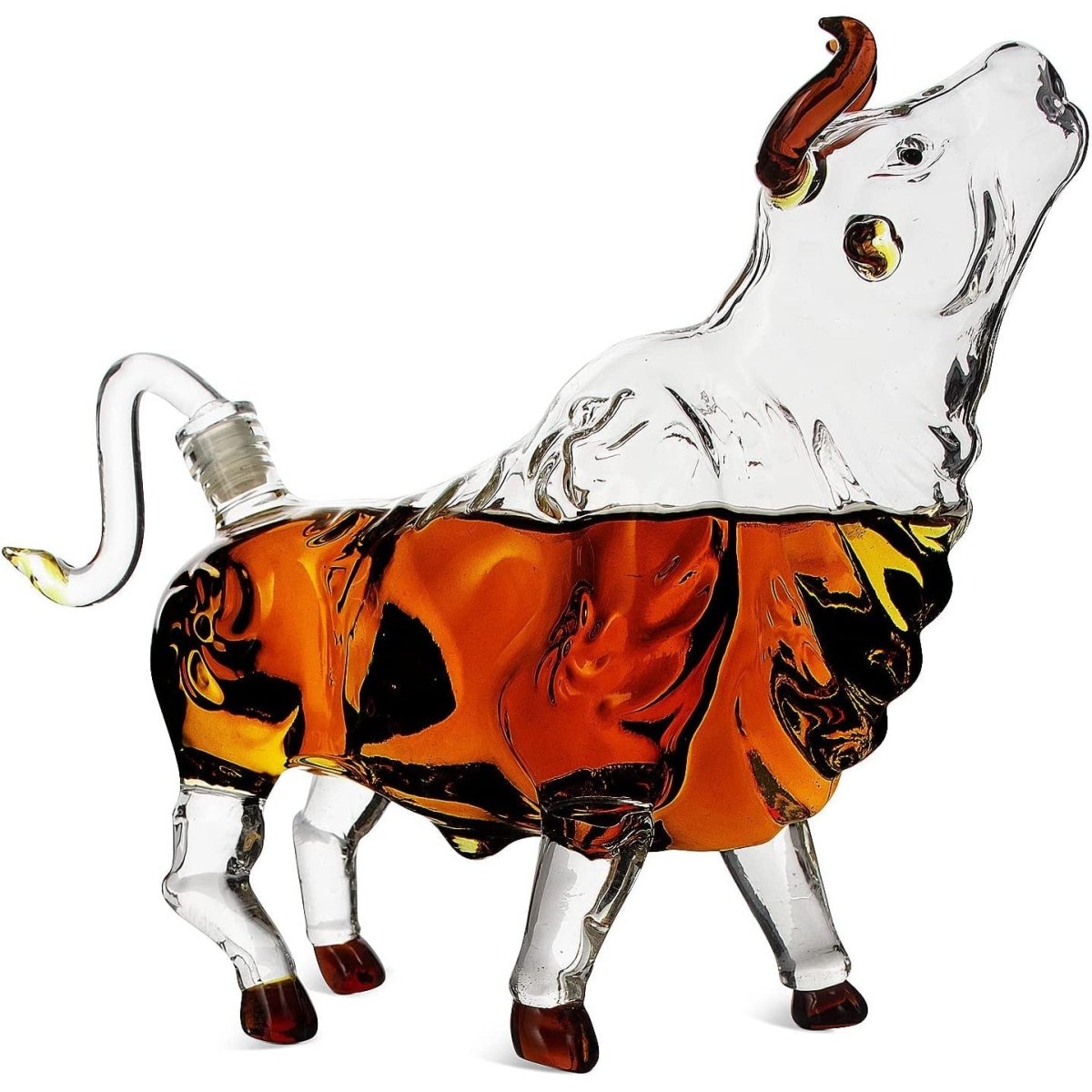 Unique Personalized Charging Bull Decanter Customized Decanter Gifts for Men by Groovy Guy