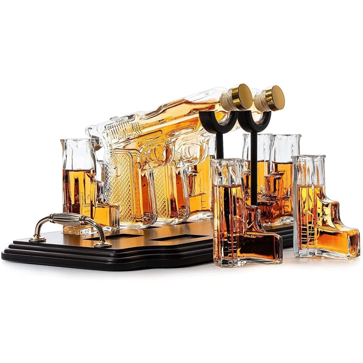 Unique Personalized The Gunslinger Whiskey Set Customized Decanter Set Gifts for Men by Groovy Guy