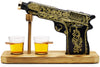 Hand Painted Pistol Decanter