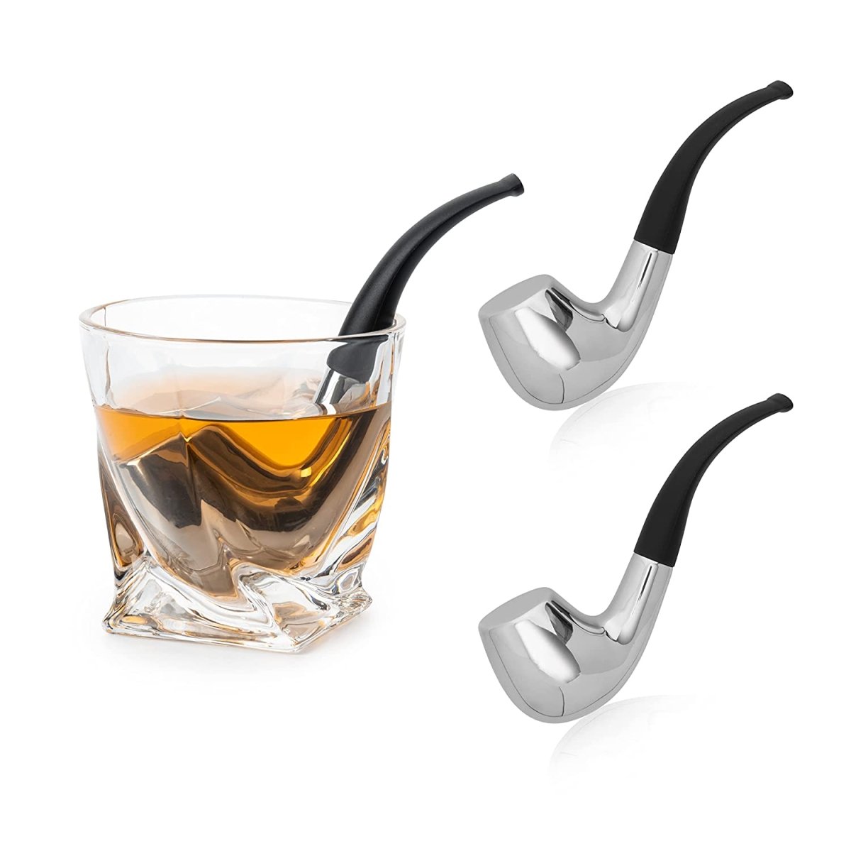 Unique Personalized Pipe Whiskey Chillers Customized Gifts for Men by Groovy Guy
