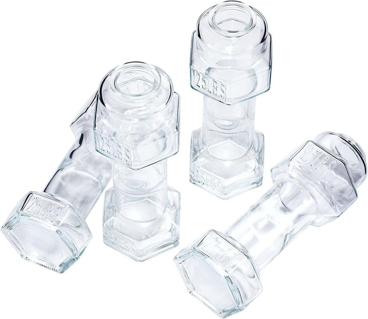 Unique Personalized Dumbbell Beer Glasses Customized Gifts for Men by Groovy Guy