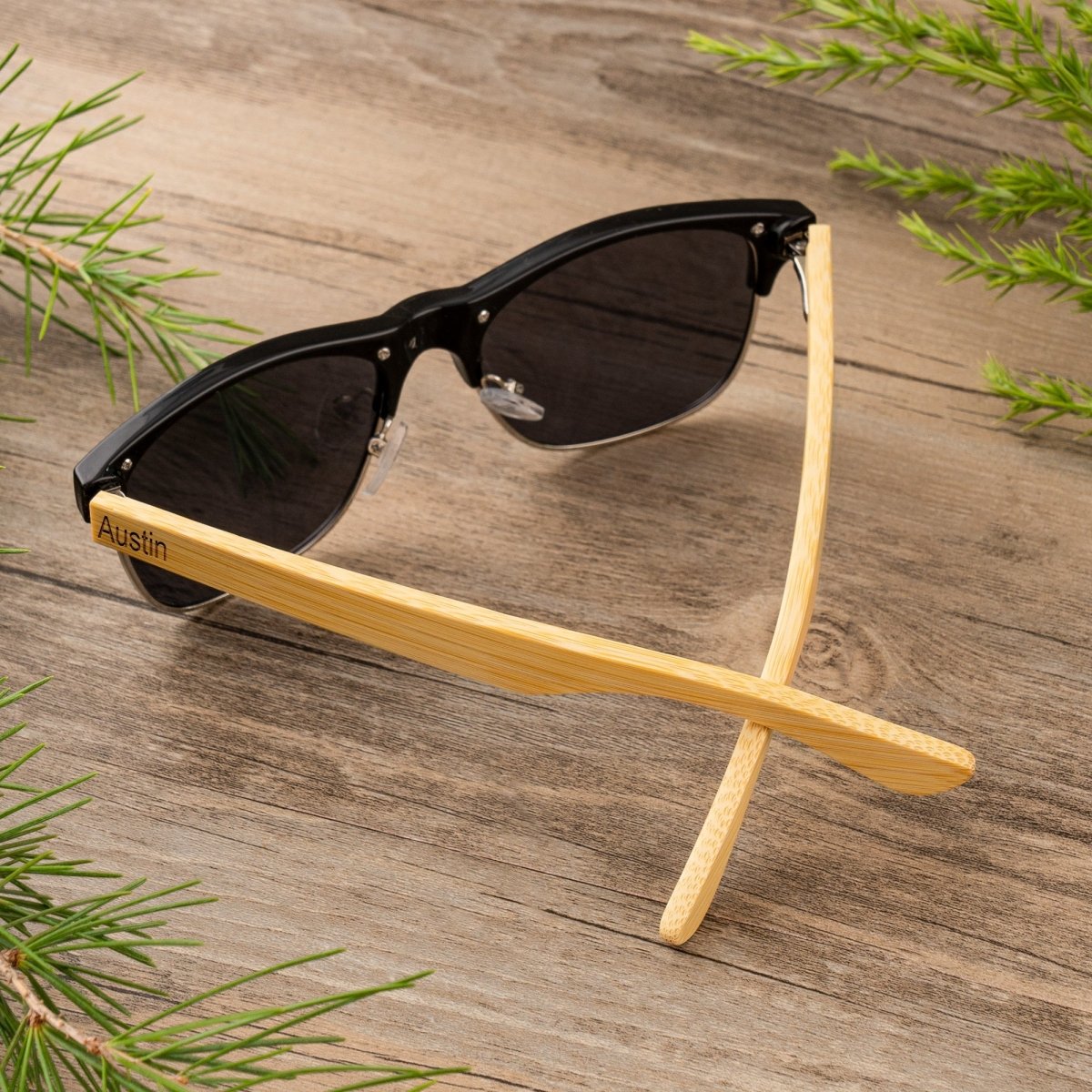 Unique Personalized Wooden Clubmasters Customized Sunglasses Gifts for Men by Groovy Guy