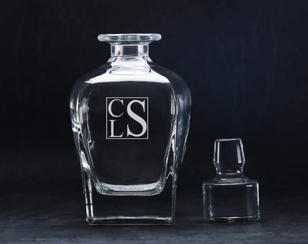 Four Finger Custom-Engraved Decanter Gift Set