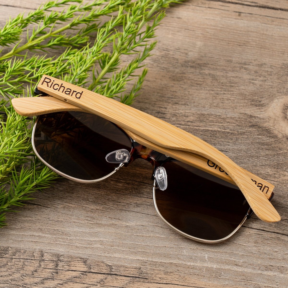 Unique Personalized Wooden Clubmasters Customized Sunglasses Gifts for Men by Groovy Guy
