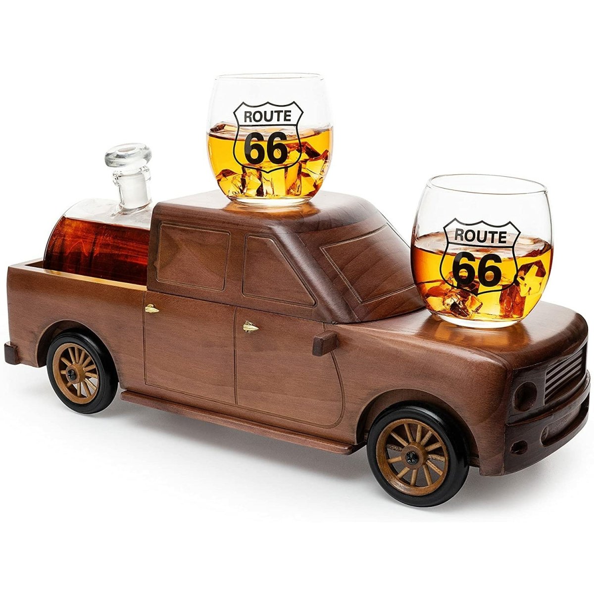 Unique Personalized Route 66 Decanter Customized Decanter Set Gifts for Men by Groovy Guy