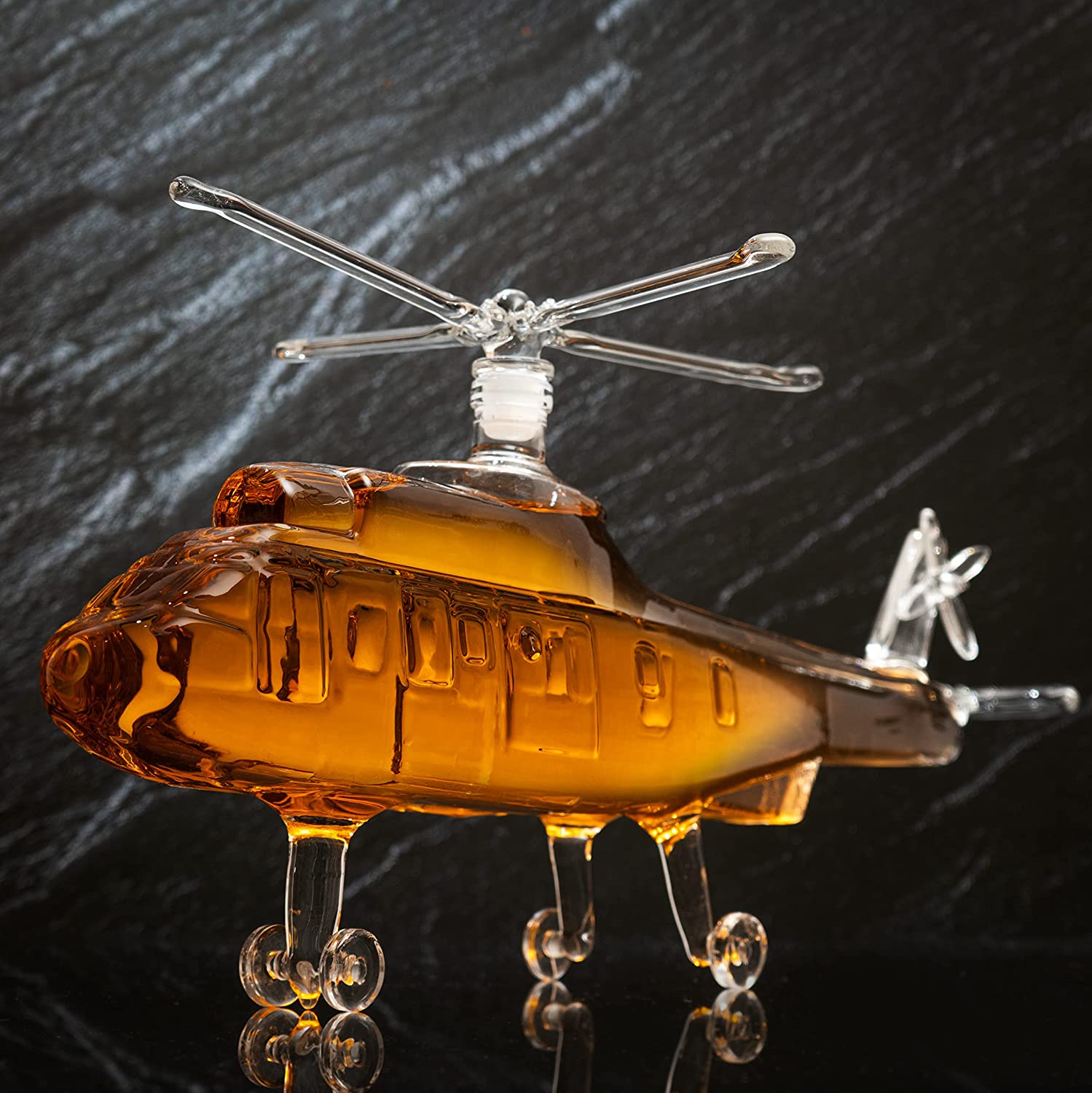 Unique Personalized Black Hawk Decanter Customized Decanter Gifts for Men by Groovy Guy