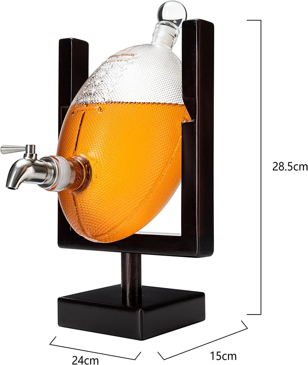 Football-Shaped Decanter