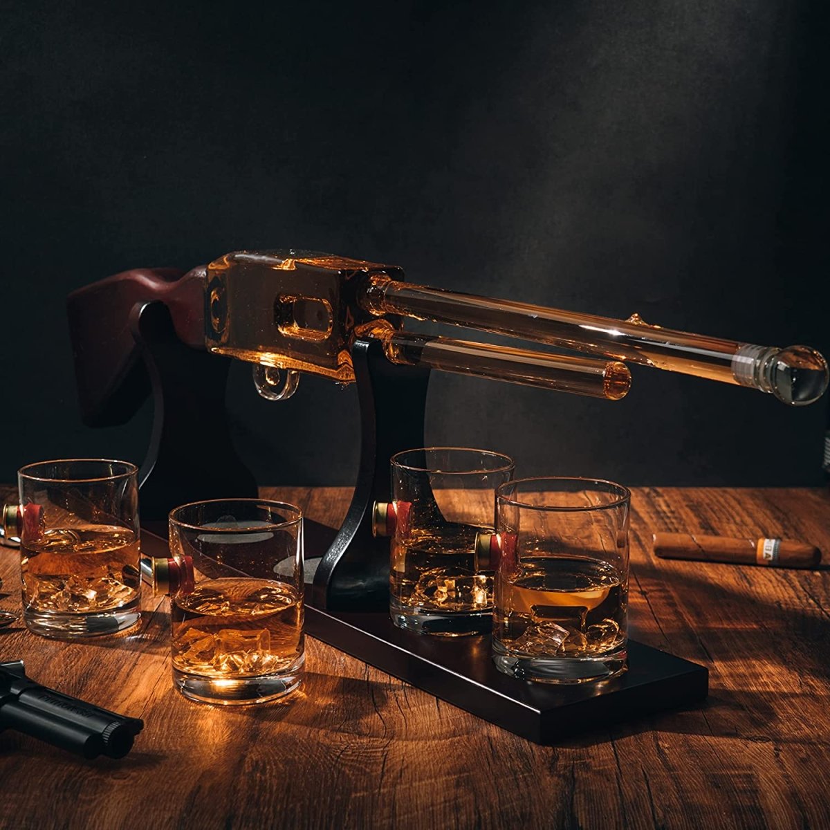 Unique Personalized Locked, Stocked & Cocked Decanter Customized Decanter Set Gifts for Men by Groovy Guy