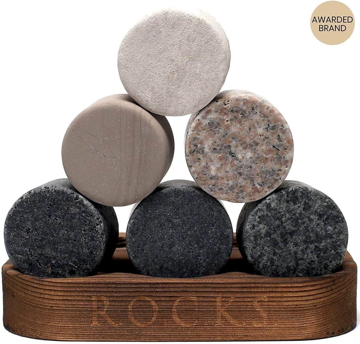 Unique Personalized The Connoisseur's Set Customized Whiskey Stones Gifts for Men by Groovy Guy