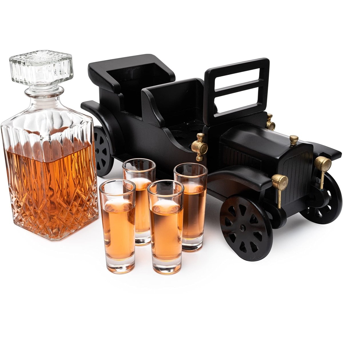 Unique Personalized Model T Decanter Set Customized Gifts for Men by Groovy Guy