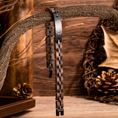 Wooden Engraved Bracelet