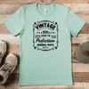 Mens Light Green T Shirt with 90th-Vintage design