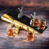 AK Gold Whiskey Decanter Set