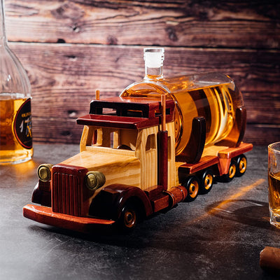 Truck Trucker Whiskey Decanter