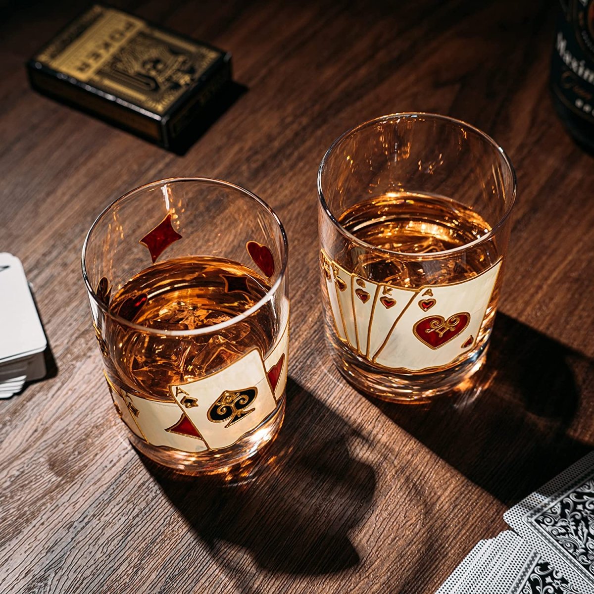 Unique Personalized Artisanal Hand Painted Lowball Glasses Customized Drinking Glass Gifts for Men by Groovy Guy