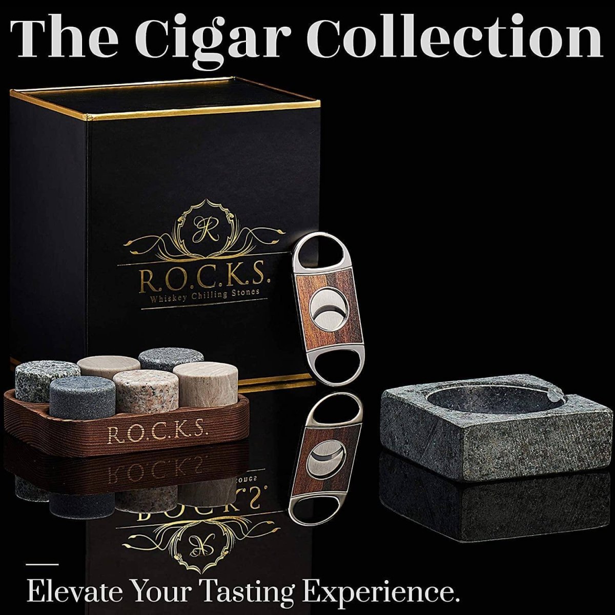 Unique Personalized The Gentleman's Cigar Set Customized Cigar Gift Set Gifts for Men by Groovy Guy