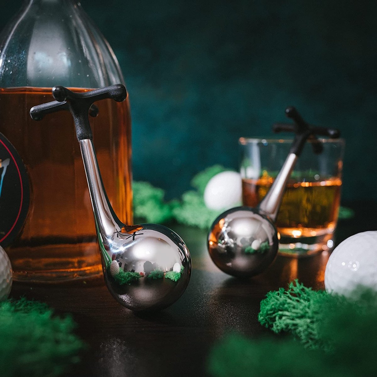 Unique Personalized Golf Club Whiskey Rocks Customized Gifts for Men by Groovy Guy