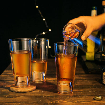 Upside Down Pint Glass with Shot Glass