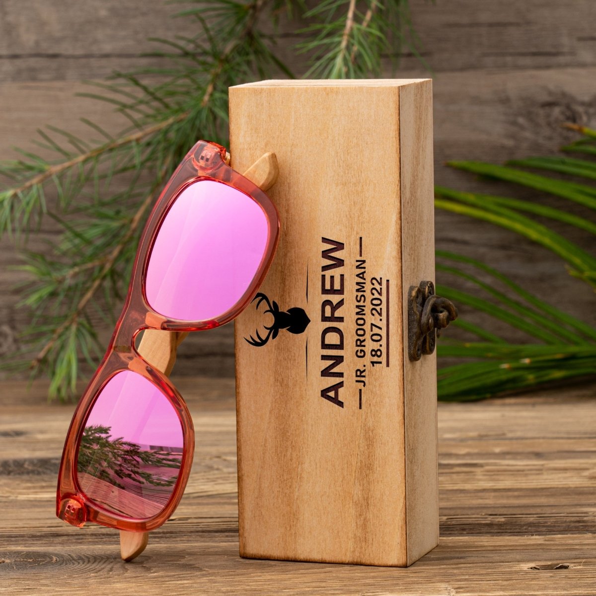 Unique Personalized Engraved Kids Sunglasses Customized Sunglasses Gifts for Men by Groovy Guy