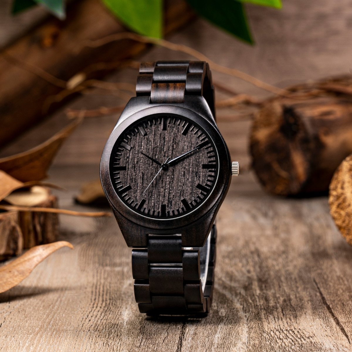 Unique Personalized Engraved Wooden Links Watch Customized Watches Gifts for Men by Groovy Guy