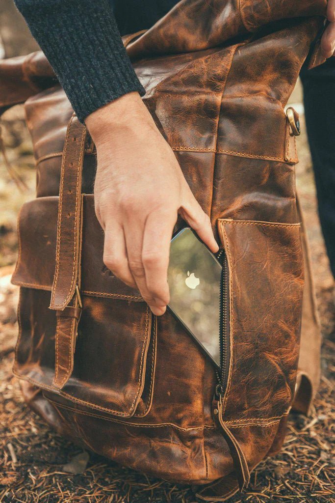 Unique Personalized Explorers Backpack Customized Duffle Bag Gifts for Men by Groovy Guy