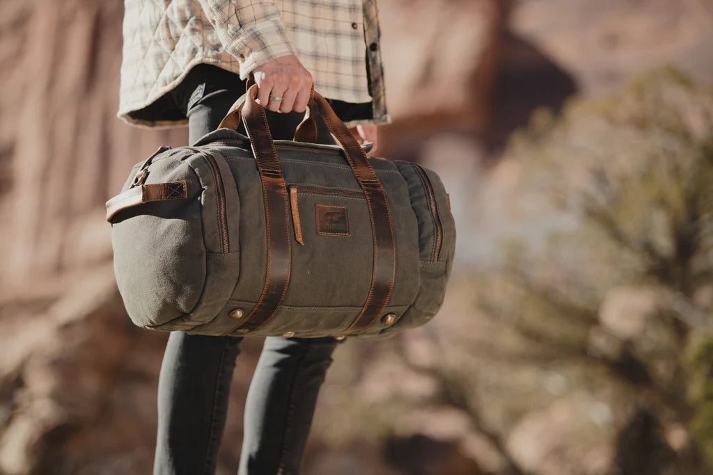 Unique Personalized Excursion Canvas Duffle Customized Duffle Bag Gifts for Men by Groovy Guy