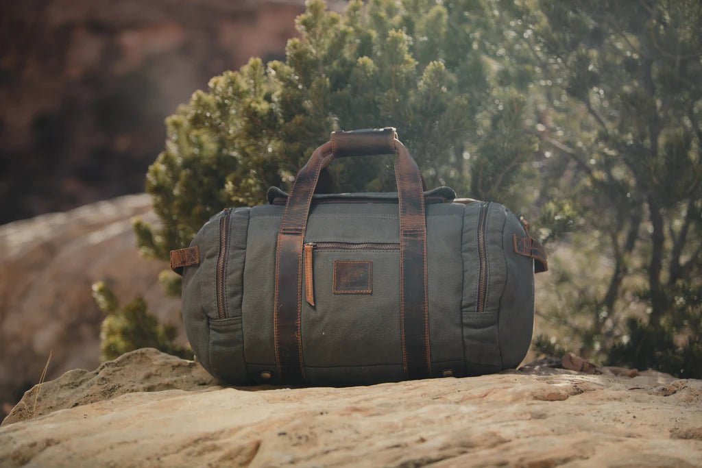 Unique Personalized Excursion Canvas Duffle Customized Duffle Bag Gifts for Men by Groovy Guy