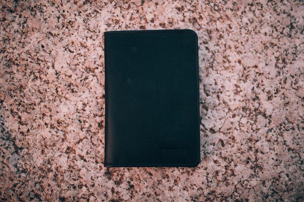 Unique Personalized Buffalo Leather Passport Wallet Customized Gifts for Men by Groovy Guy