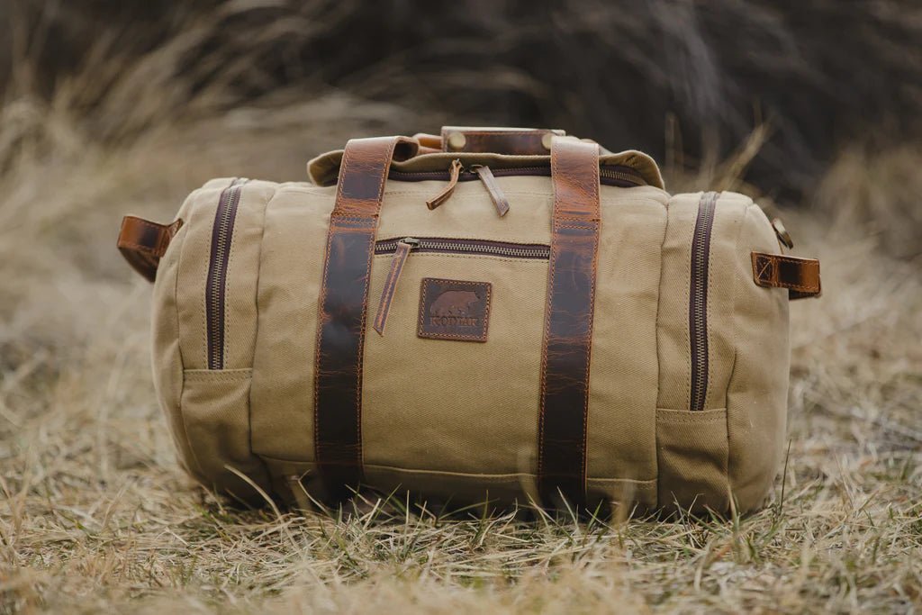 Unique Personalized Excursion Canvas Duffle Customized Duffle Bag Gifts for Men by Groovy Guy