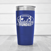 Blue football tumbler A Day Of Rest And Touchdowns