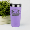 Light Purple football tumbler A Day Of Rest And Touchdowns