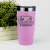 Pink football tumbler A Day Of Rest And Touchdowns