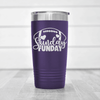 Purple football tumbler A Day Of Rest And Touchdowns