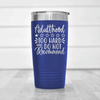 Blue funny tumbler Adulting Is Hard