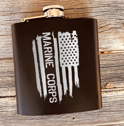 All American Marine Corps Flask