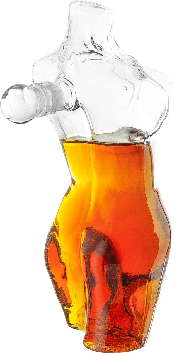 Unique Personalized Lady Body Sculpture Decanter Customized Gifts for Men by Groovy Guy