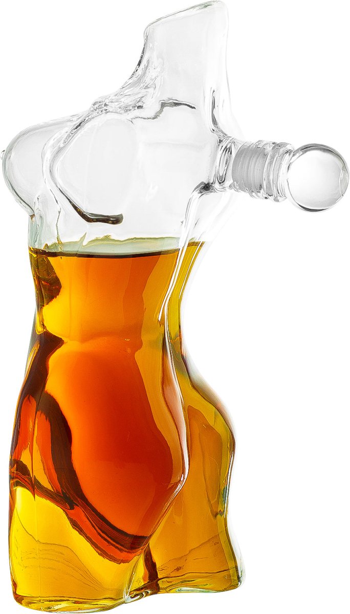 Unique Personalized Lady Body Sculpture Decanter Customized Gifts for Men by Groovy Guy