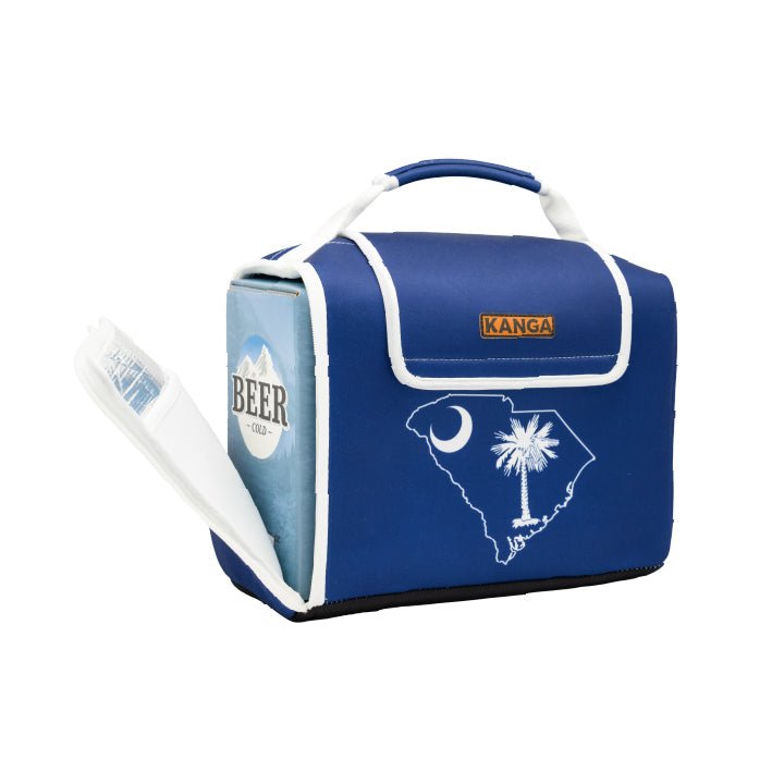 Unique Personalized South Carolina Flag 12 - Pack Kase Mate Customized Cooler Gifts for Men by Groovy Guy