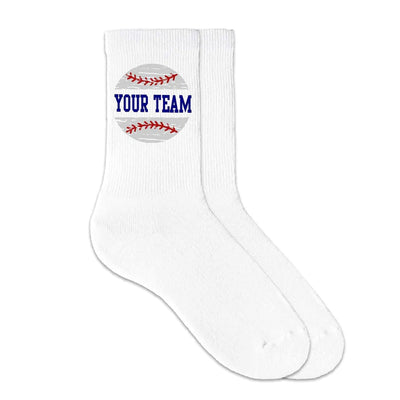 Custom Baseball Crew Socks