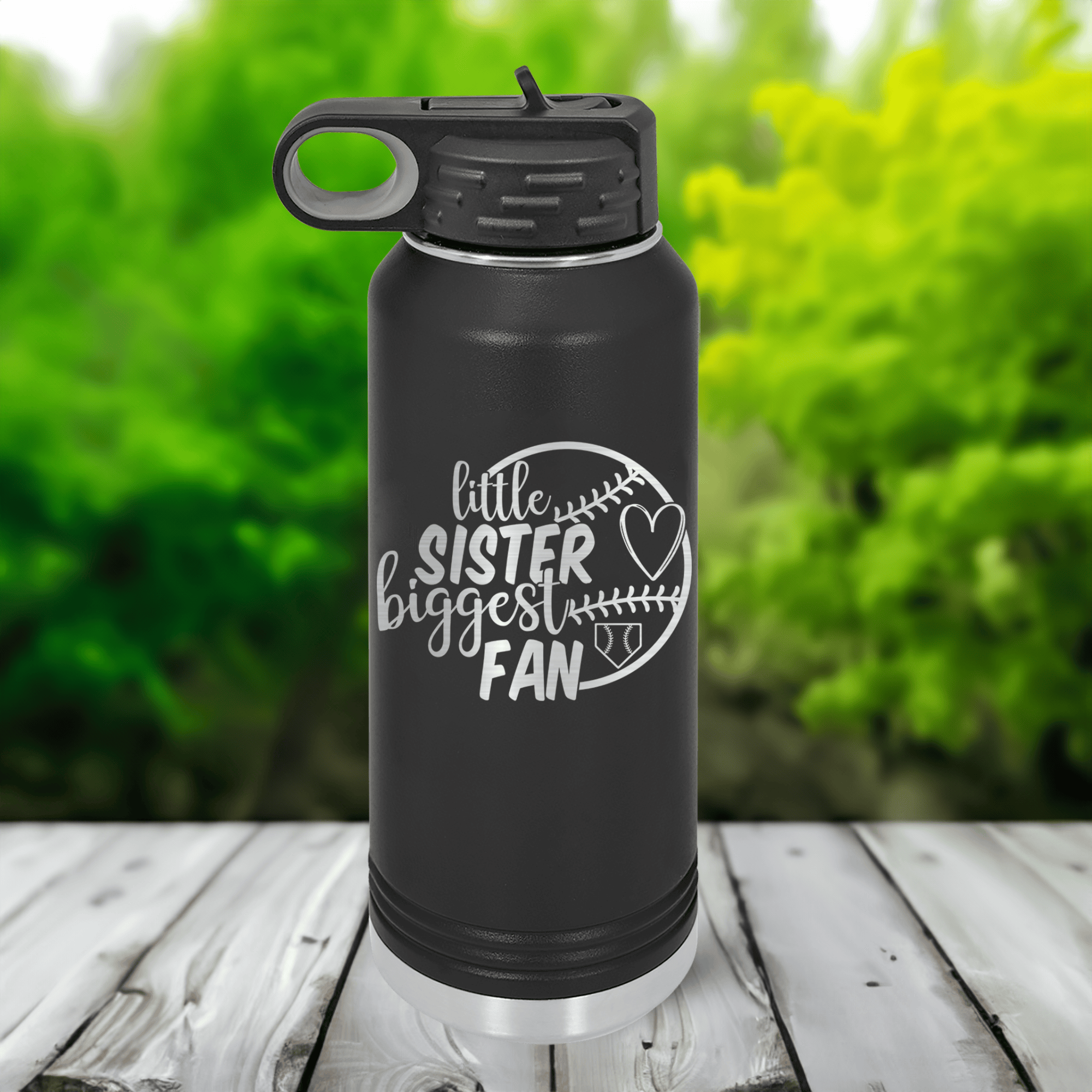 Funny Cheering from the Sidelines 32 Oz Water Bottle 