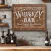 Rustic Silver Leather Wall Decor With Basement Whiskey Bar Design