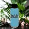 Light Blue Basketball Water Bottle With Basketball Dads Statement Design