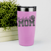 Pink basketball tumbler Basketball Mom in Words