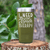 Military Green funny tumbler Beach Therapy