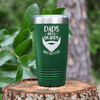 Green fathers day tumbler Bearded Dad Club