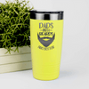 Yellow fathers day tumbler Bearded Dad Club