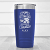 Blue Funny Old Man Tumbler With Becomming A Classic Design