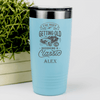Teal Funny Old Man Tumbler With Becomming A Classic Design